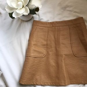 Goldie Leather Skirt